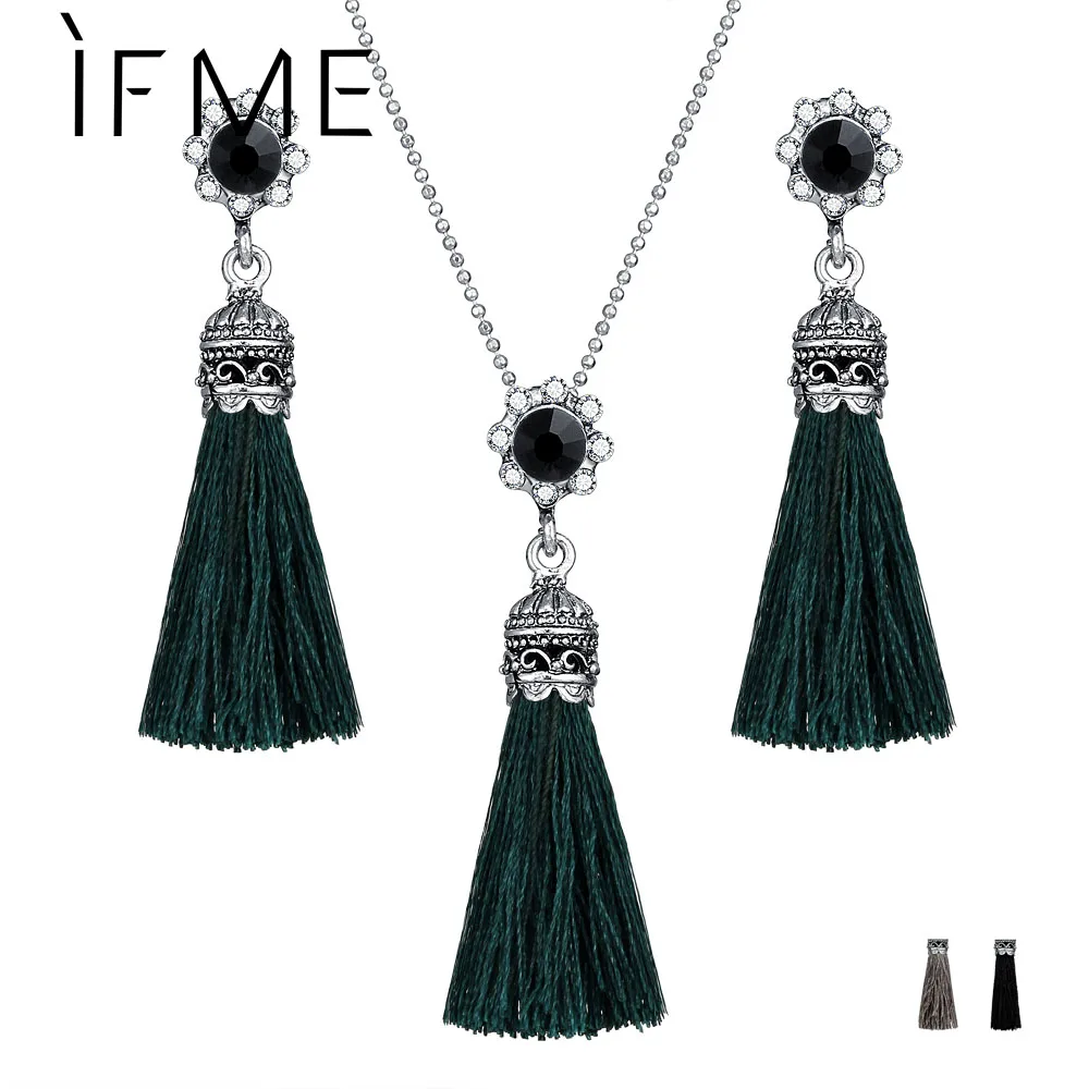 Женский комплект из колье и серёг в этническом стиле|jewelry sets for women|necklace earrings jewelry