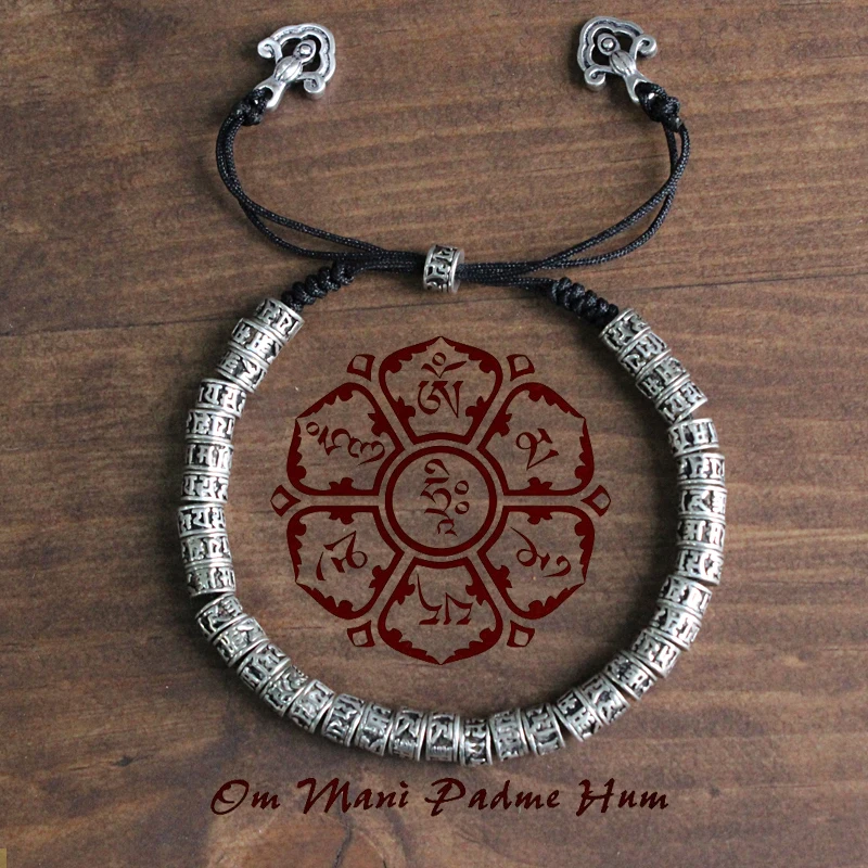 BALMORA Buddhistic Vajra браслеты из бисера для женщин и мужчин мантра с шестью словами