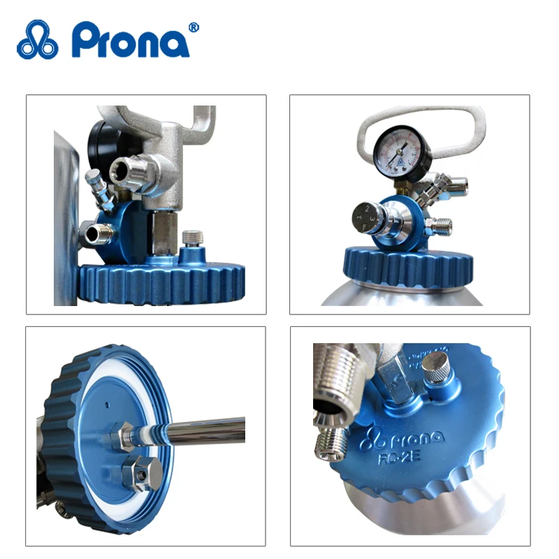 Бак давления краски Prona RC 2E емкость 2 литров максимальное давление 0.3Mpa бак