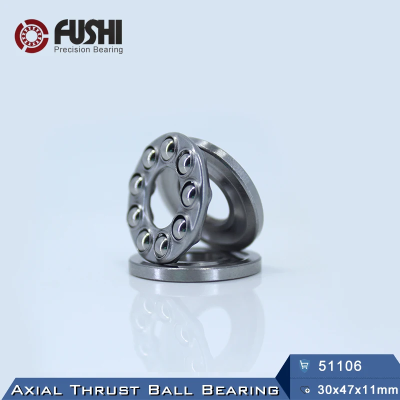51106 упорный подшипник 30*47*11 мм (2 шт.) ABEC 1 Axial шарикоподшипники 8106|bearing bearing|bearing