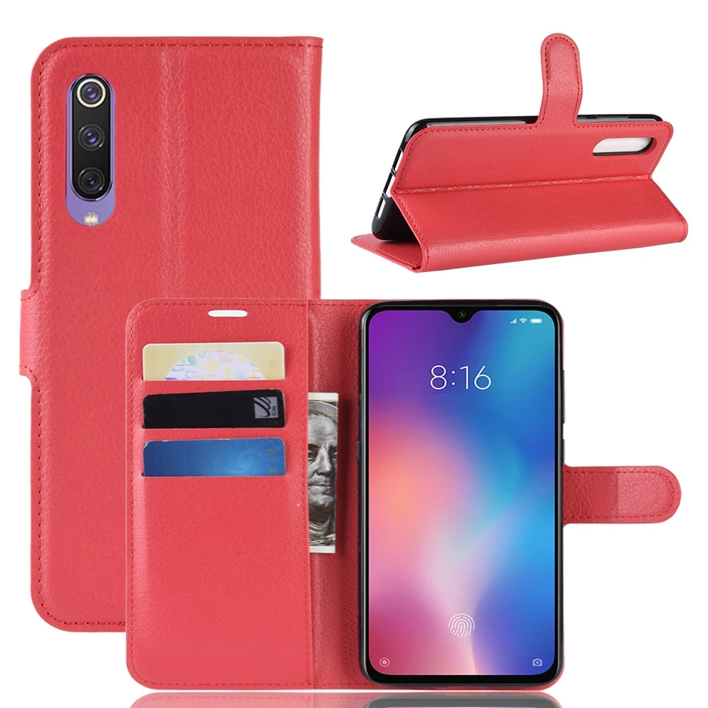 Кожаный флип чехол для Xiaomi Mi 9 SE Note Fundas кошелек телефона с подставкой и отделением