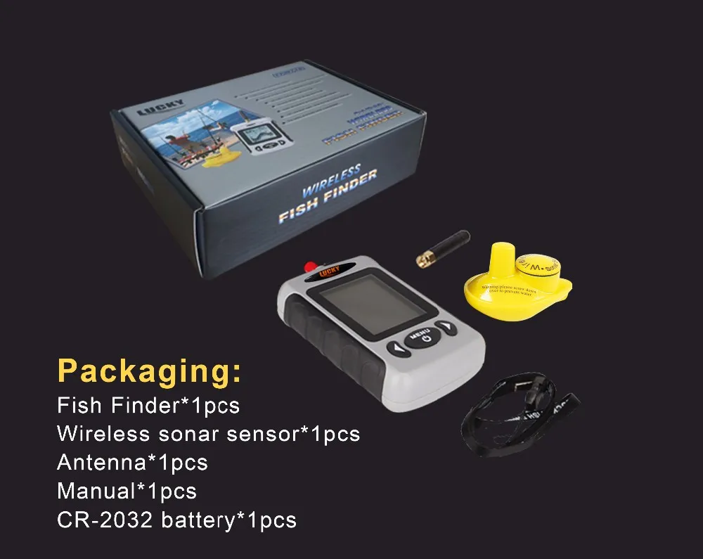 2017 реальные топ Lucky ffw718 Рыболокаторы Sonar Беспроводной Fishfinder переносной Рыбалка
