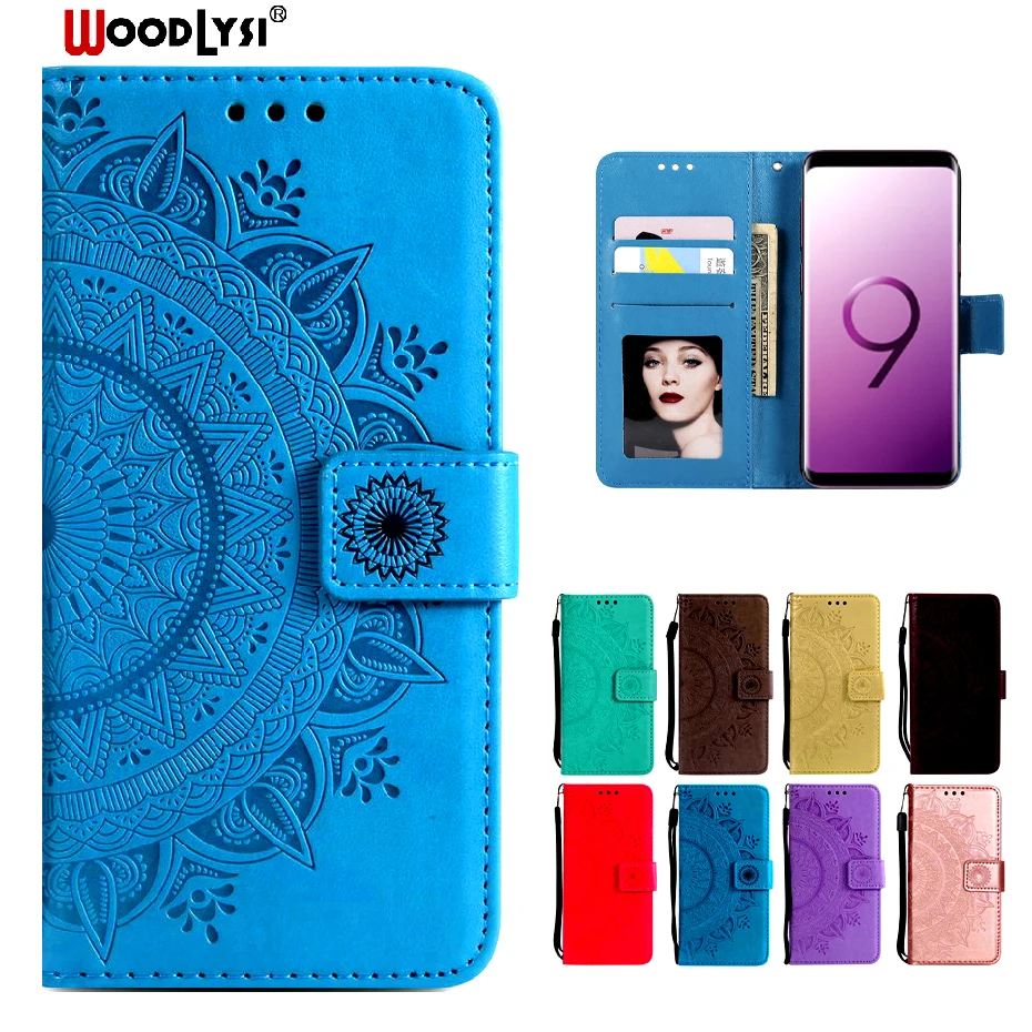 Флип чехол из искусственной кожи для Samsung Galaxy S5 S6 S4 S10 S7 Edge S10e S8 S9 Plus A3 A5 2017 A8 2018 Note 4 3 8