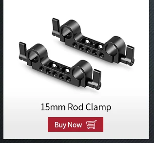 SmallRig Dslr Rig система 15 мм стержень зажим с 1/4 резьбой отверстие для крепления микрофоны камер/звукозаписывающие устройства-860
