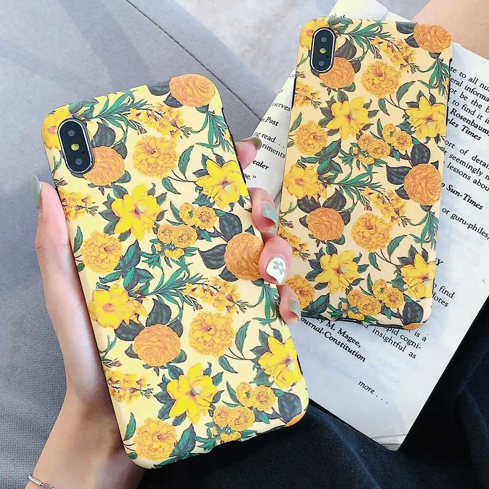 KISSCASE рельефный чехол для телефона с цветочным рисунком iPhone 6 6S 7 8 Plus X модные чехлы