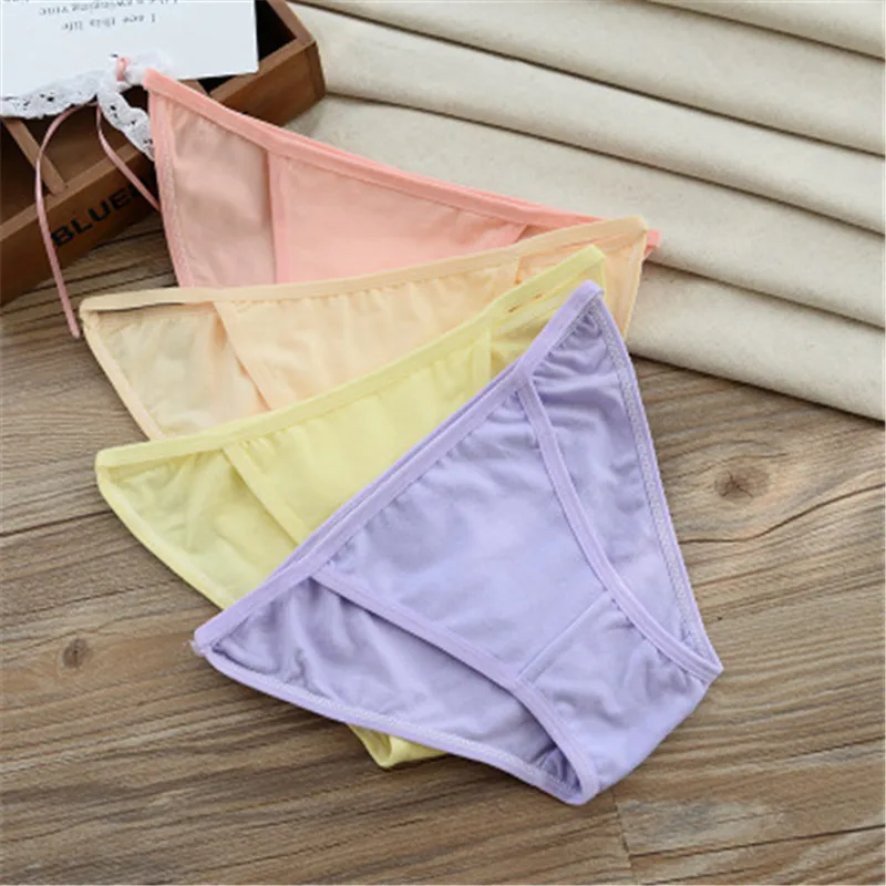 

Kids Thong Underwear Breathable Cotton Calcinha Infantil Young Girl G String Panties Teenage Children's Thongs