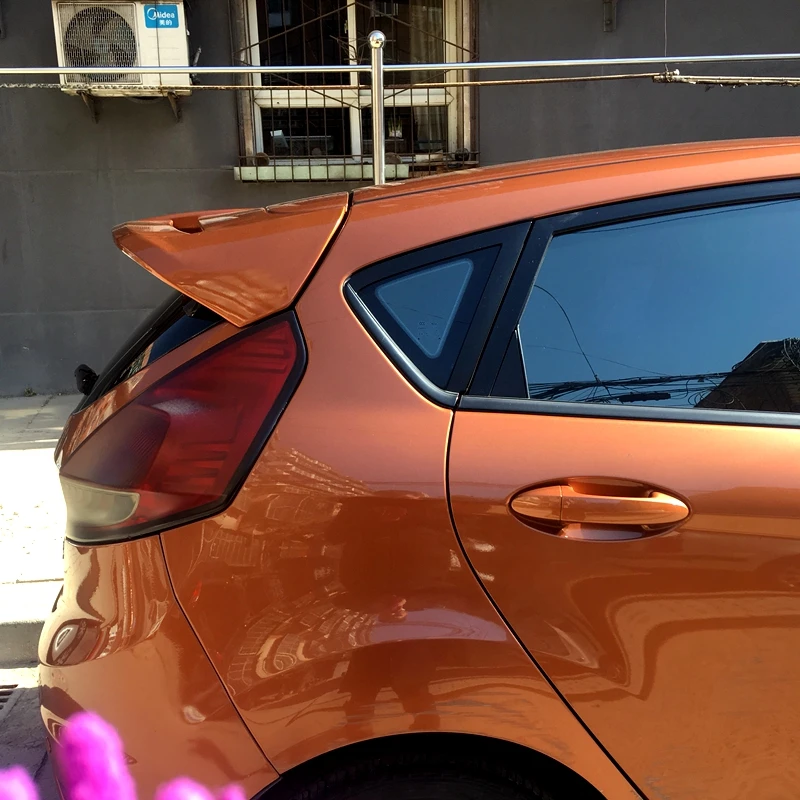 Для Ford Fiesta 2009-2017 спойлер высокого качества ABS Материал заднее крыло автомобиля