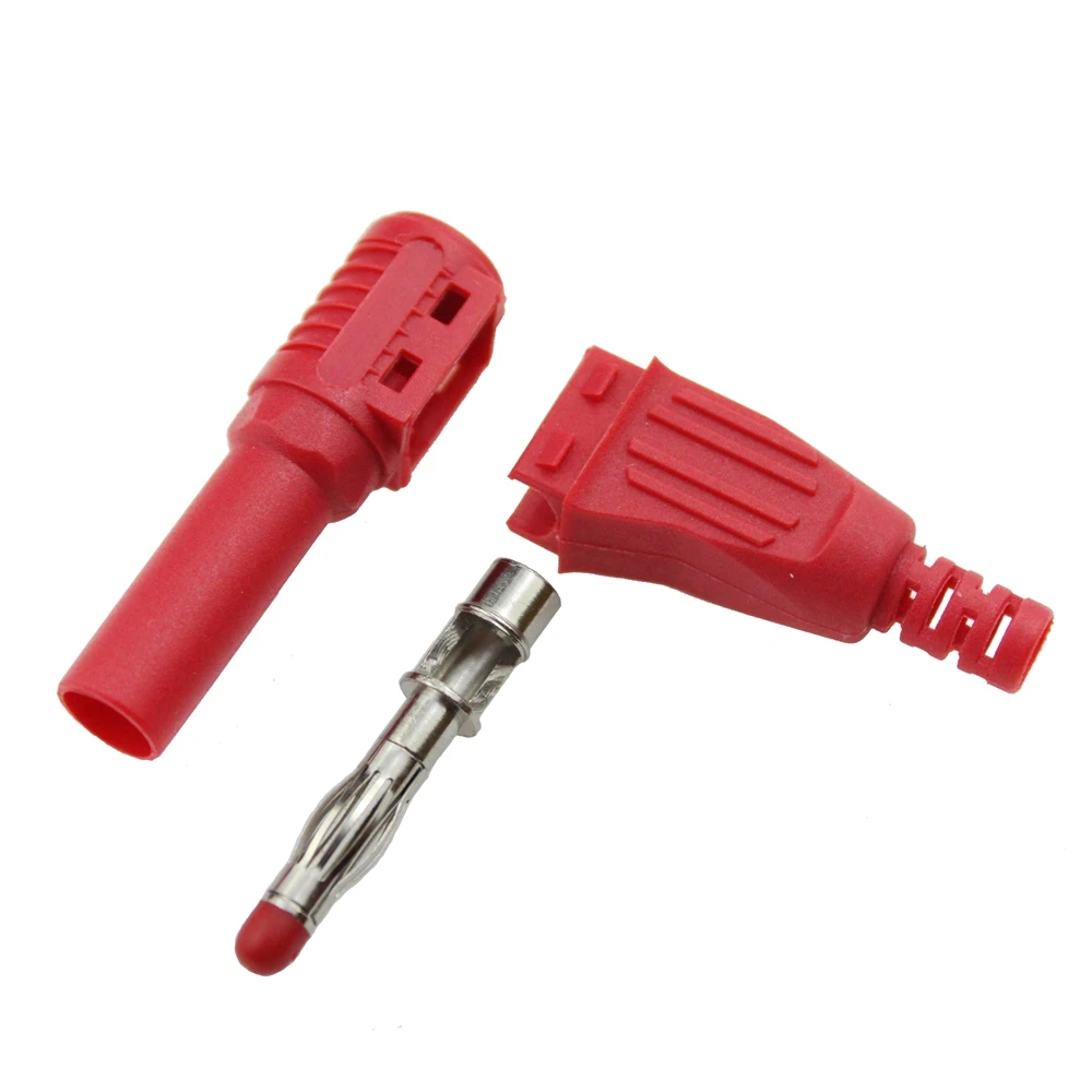 Образец четырех цветов сделай сам 90 градусов 4 мм вилка банан с оболочкой для