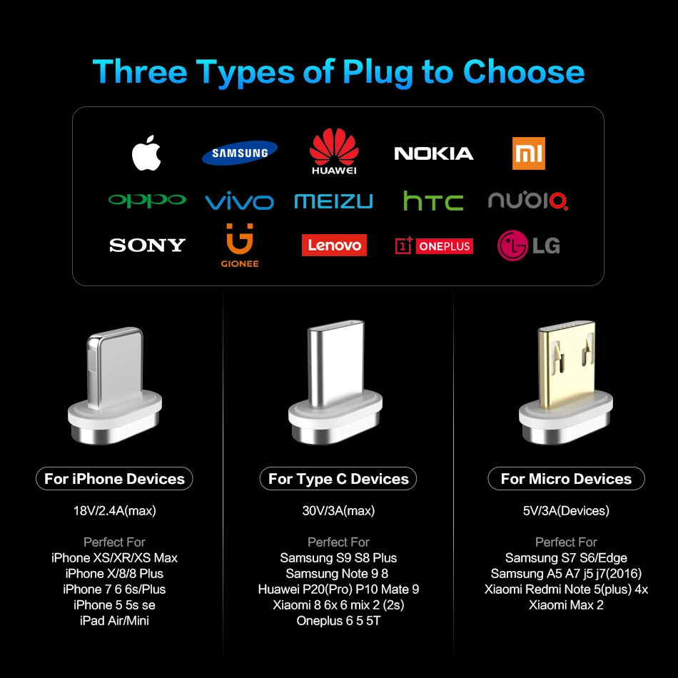 Магнитный кабель CASEIER для iPhone Samsung Huawei кабели Micro USB быстрой зарядки Кабели type c C usb