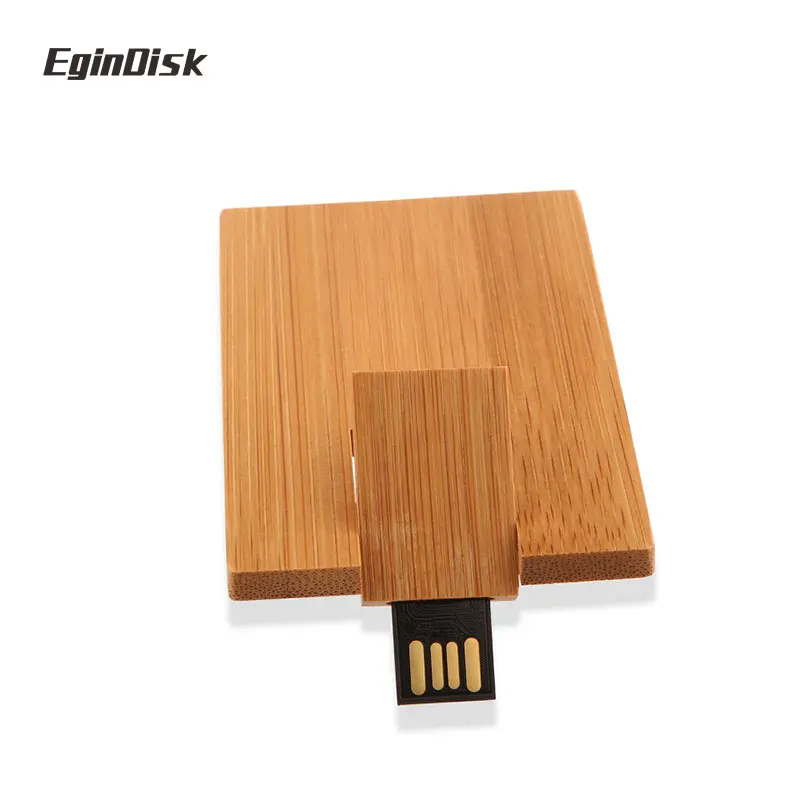EginDisk деревянный кредитная карта Usb флеш-накопитель ручка с заказным логотипом
