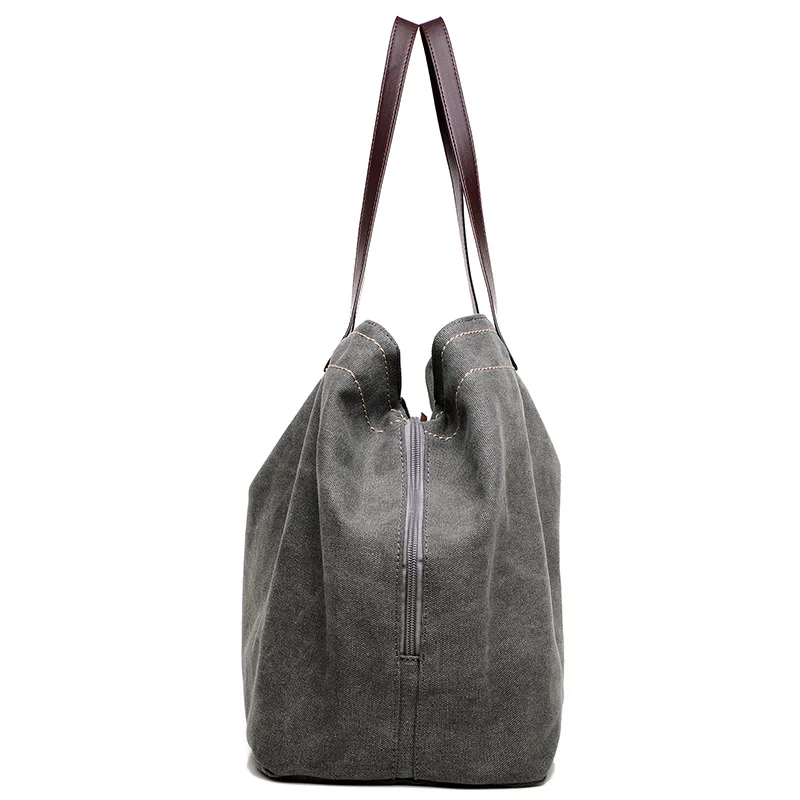 Новый дизайн однотонная женская осенняя Холщовая Сумка через плечо модные сумки