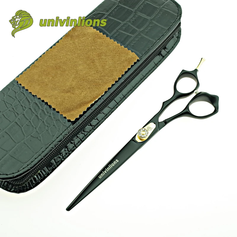 7 &quotЧерные ножницы для груминга домашних животных изогнутые собак