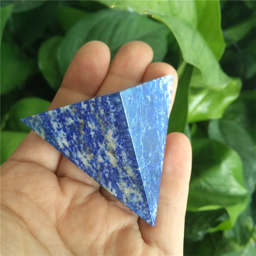 Каменные камни в виде пирамиды Lapislazuli Tetrahedron кристаллы натуральный камень для