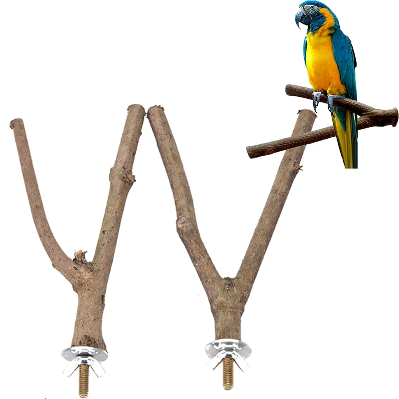 Pet Parakeet Budgie Висячие игровые игрушки клетка для птиц деревянная ветка подставка