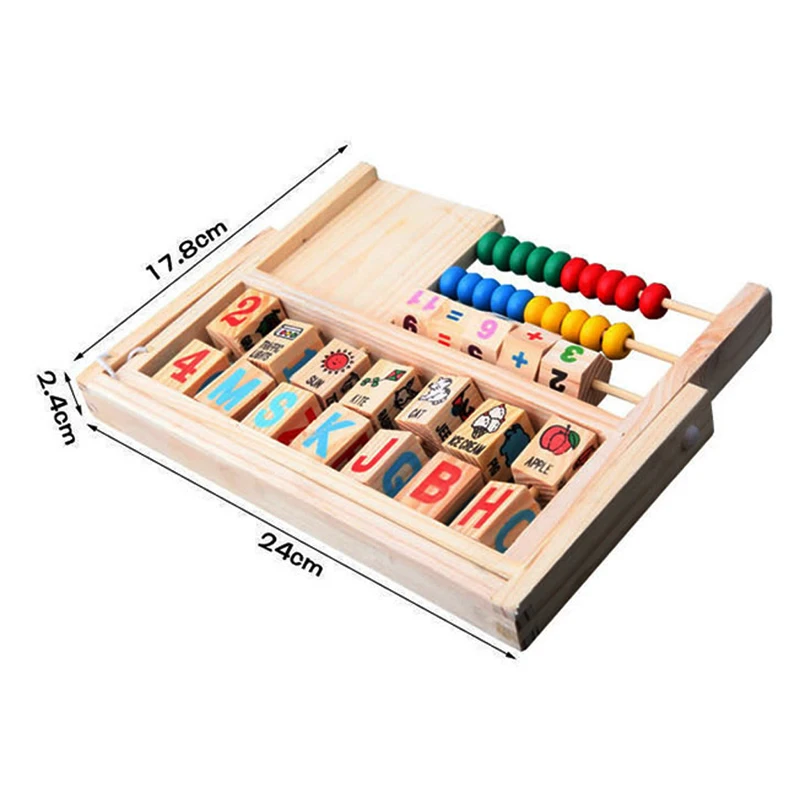Дети Обучающие Развивающие универсальные Лоскутные часы Abacus деревянные игрушки