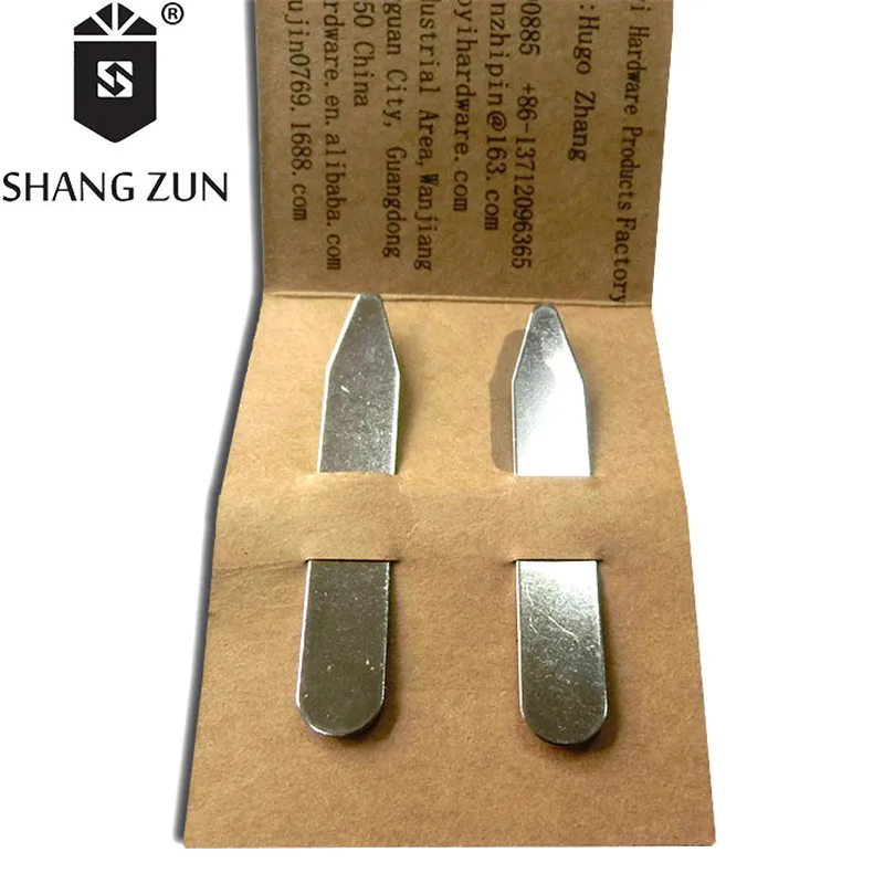SHANH ZUN 2 шт. модный металлический воротник из нержавеющей стали дюйма |