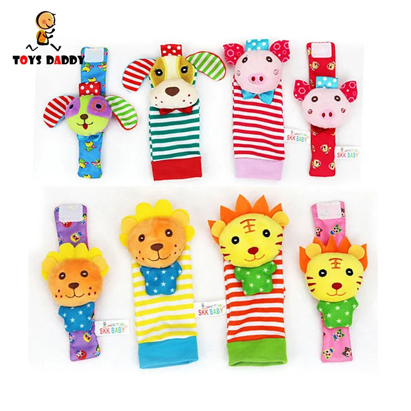 2 шт./компл. детские мягкие плюшевые игрушки в виде животных|hand bell rattle|baby rattlebell rattle