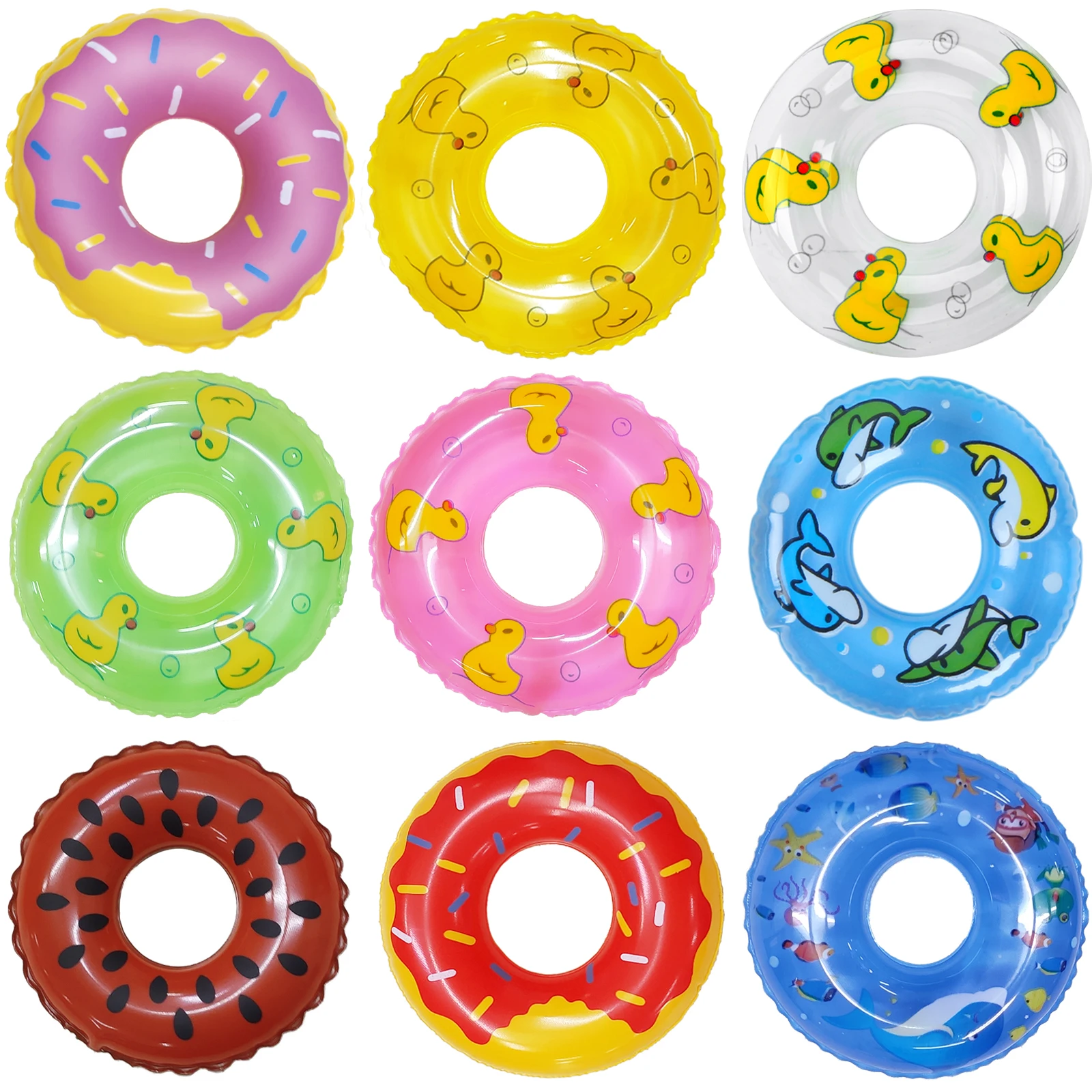 Fashion 1 Pcs 5 Pcs Doll Swimming Buoy Lifebelt Ring Summer Beach Bathing Buoy Dollhouse Accessories for Barbie Doll Baby Toy