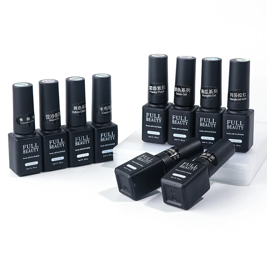 Nail Gel Polish Gel White Black Red Candy Color UV Varnish 6ML Primer Nail Art Manicure Acrylic Nail paint Nail Lacquer JD01-06