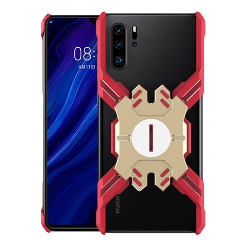 Red Gold Металлический чехол для huawei P30 Pro, ультра-светильник, механический кронштейн, алюминиевый сплав, рамка, бампер, защитный чехол для huawei P30, чехол - Цвет: Red Gold
