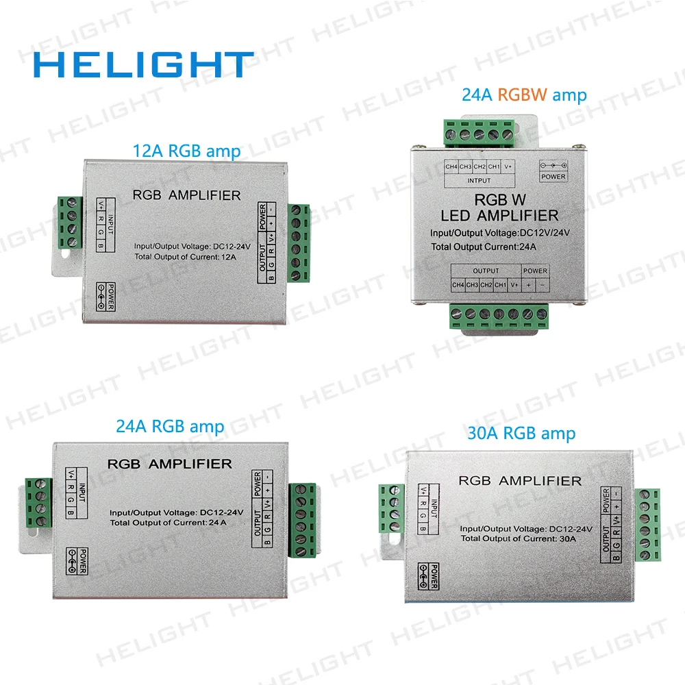 Светодиодный RGBW усилитель 12A 24a 30A светильник RGB PWM для светодиодный алюминиевый |