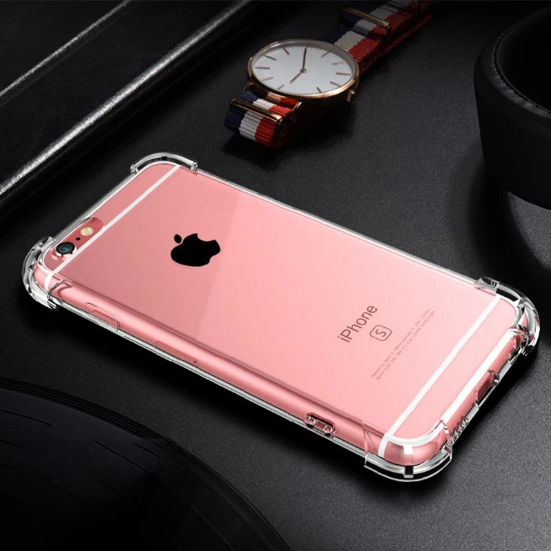 Бампер чехол для телефона s для iPhone 6 6s 7 Plus Кокс чехол противоударный Прозрачный Силикон ТПУ чехол для iPhone 6 6s 7 Plus чехол для телефона