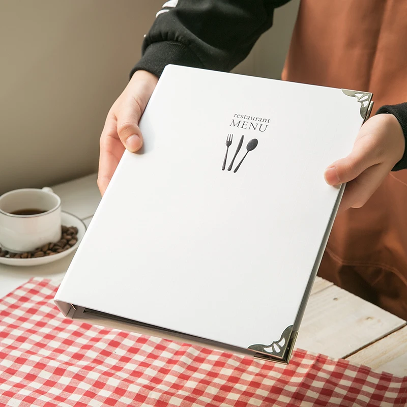 Меню ручной работы сделай сам с 9 отверстиями водонепроницаемый белый вилками и