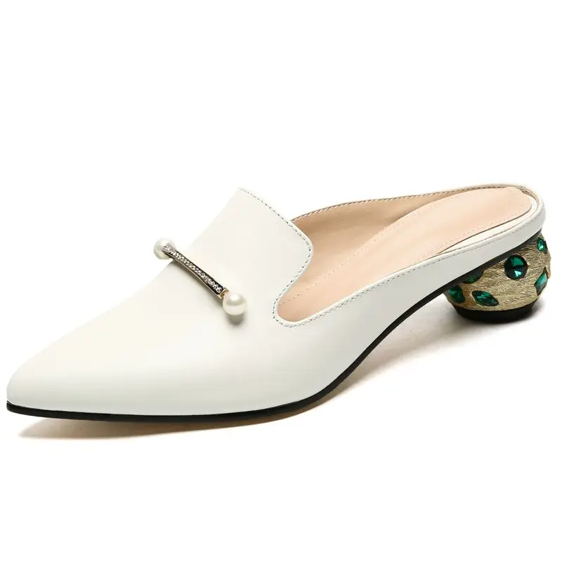 ENMAYER/Новое поступление летние туфли-гладиаторы из натуральной кожи Zapatos De Mujer