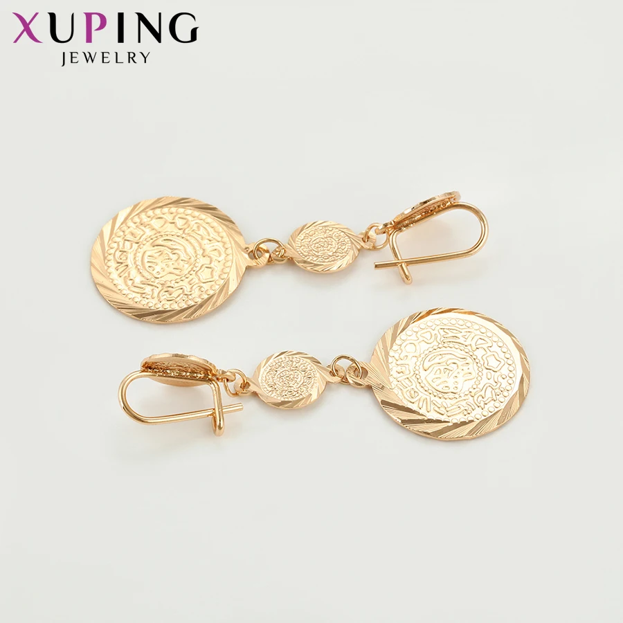 Серьги Xuping в европейском стиле с золотым покрытием темпераментные серьги для