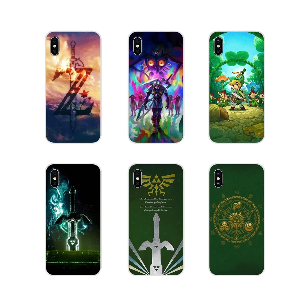 Для Apple iPhone X XR XS MAX 4 4S 5 5S 5C SE 6 6S 7 8 Plus ipod touch легенда о Зельде аксессуары чехлы для