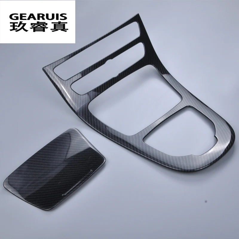 Стайлинг автомобиля панель консоли Обложка рамка отделка углеродное волокно
