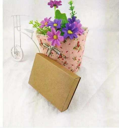 Подарочная коробка 24 шт./лот Розничная из крафт-бумаги для подарочных банков