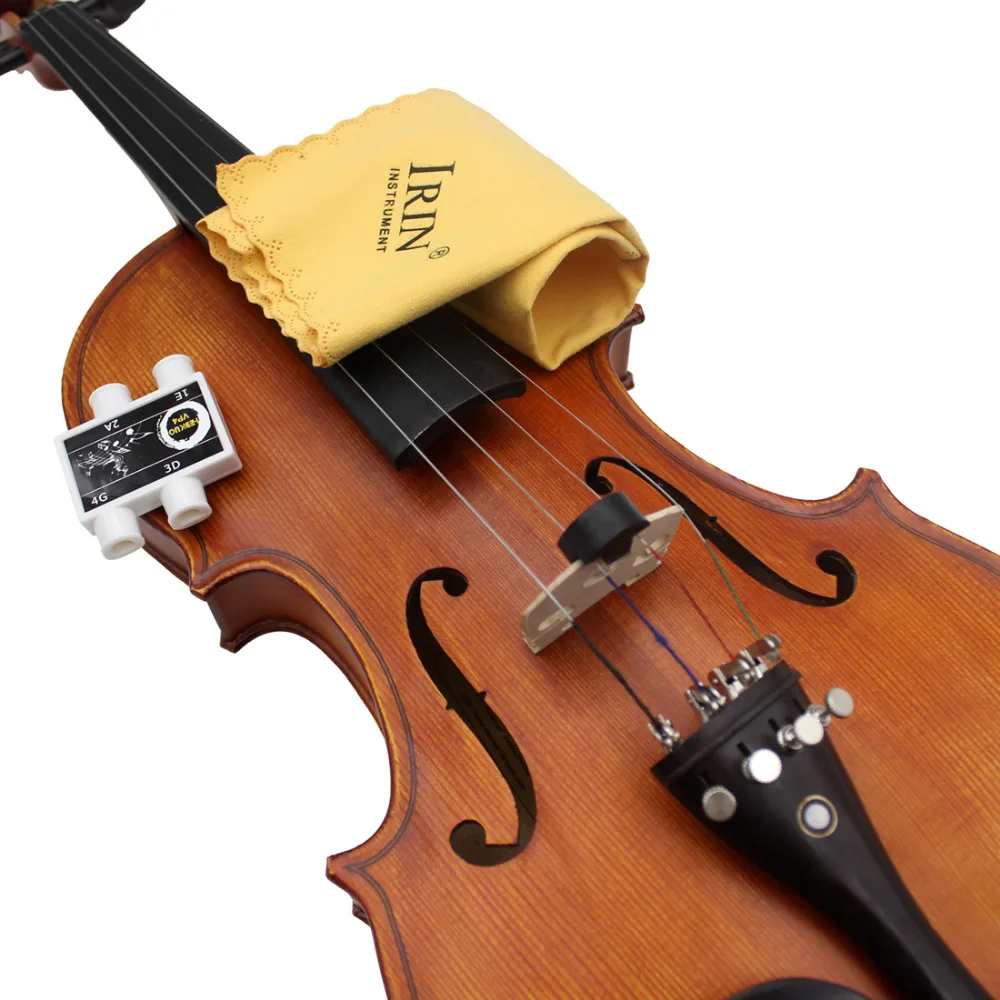 

IRIN 6-in-1 Violin Fiddle Accessories Kit 4/4 Violin Strings Set + Fine Tuner + Mute + Maple Bridge +Pitch Pipe +Cleaning Cloth