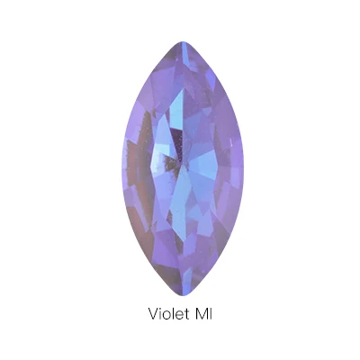 violet MI K9 камни кристалл клей стразы «лошадиный глаз» камни и кристаллы для рукоделия пришить Камень капелька Швейные Стразы для одежды - Цвет: violet MI