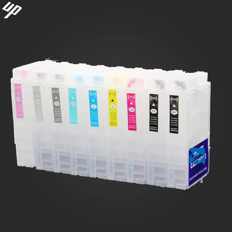 Высокая емкость 80 мл 9 шт для Epson surecolor P600 многоразовые картриджи с чипами