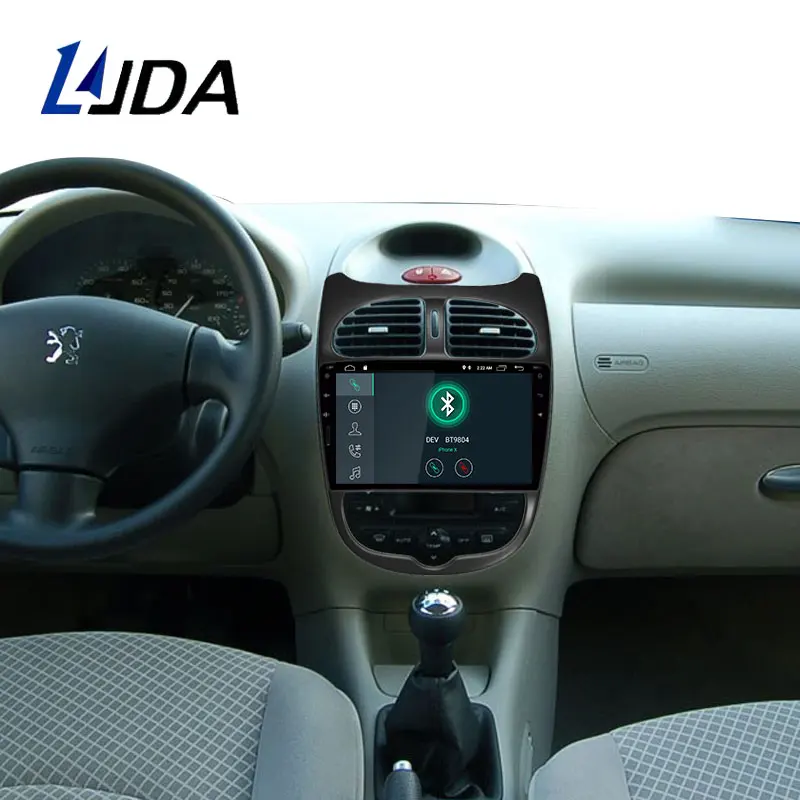 Автомобильный DVD-плеер DSP Carplay на Android 11 для Peugeot 206 2000-2016 мультимедийный плеер