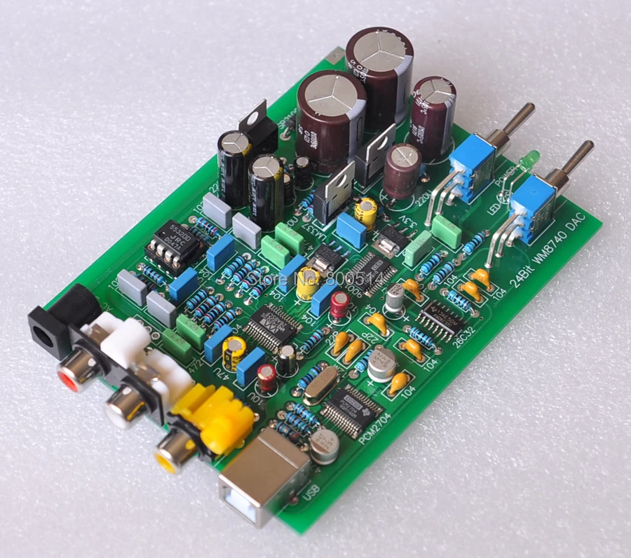 Собранная WM8740 + DIR9001 DAC Стандартная плата (поддержка USB коаксиальный)|board board|board