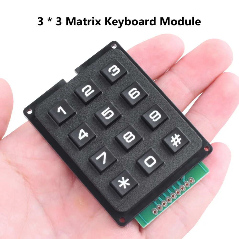 Матричный модуль клавиатуры 4x4/3x4 используется ключ PIC AVR Stamp Sml 4*4/3*4 пластиковый