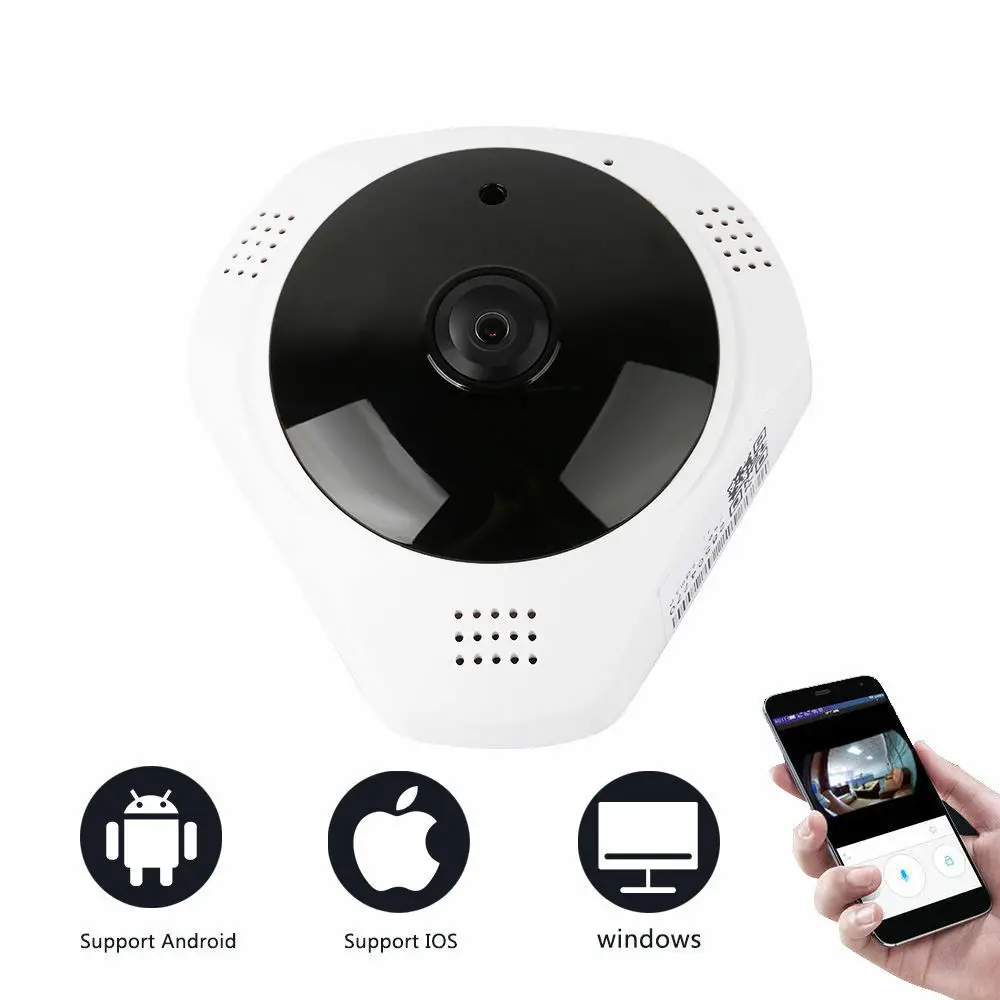 1280*960 360 градусов панорамный рыбий глаз HD Беспроводная 3D VR панорамная ИК Wi Fi
