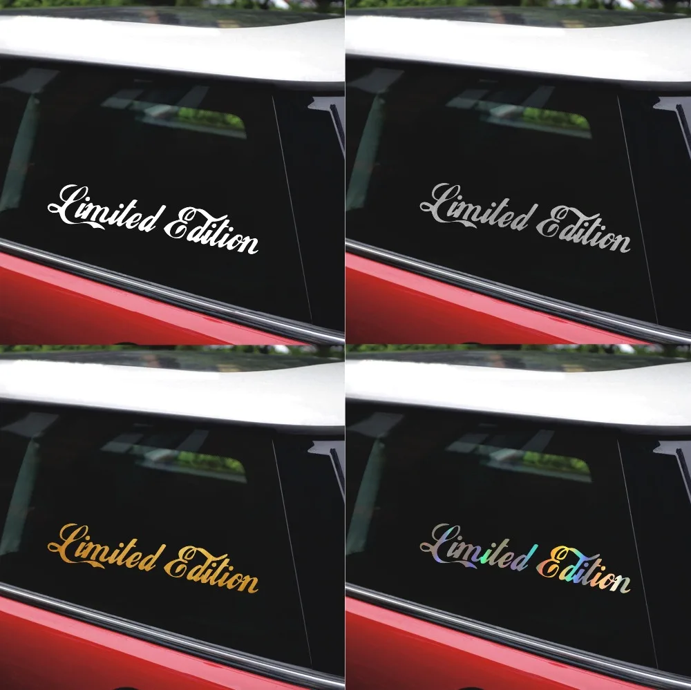Car Window 17*5CM Vinyl Bumper Sticker Limited Edition Creative Motor Laser Stickers And Decals Styling Accessories | Автомобили и