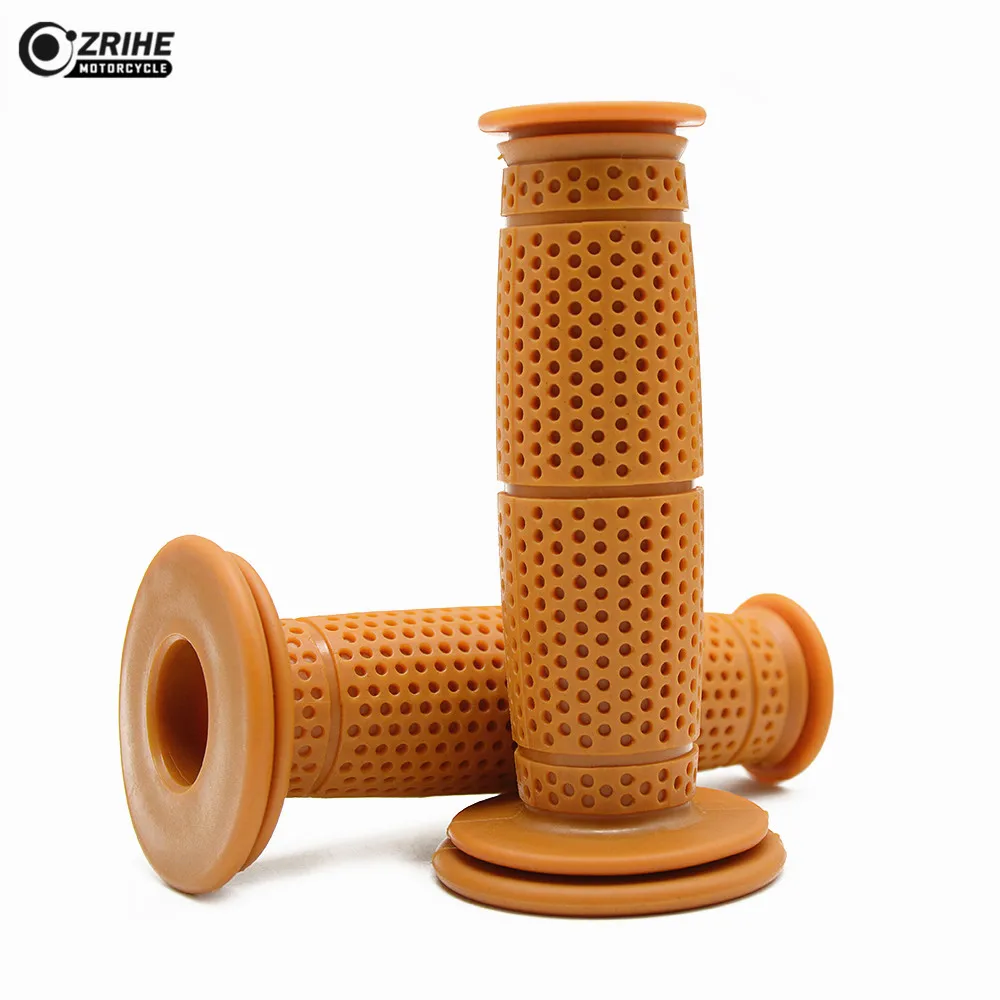 7/8'' 22mm Motorcycle Handle Grips Cafe Racer motorbike Vintage Handlebar grip for Honda RABER-CA250 GB400 CB550 VRX400 |