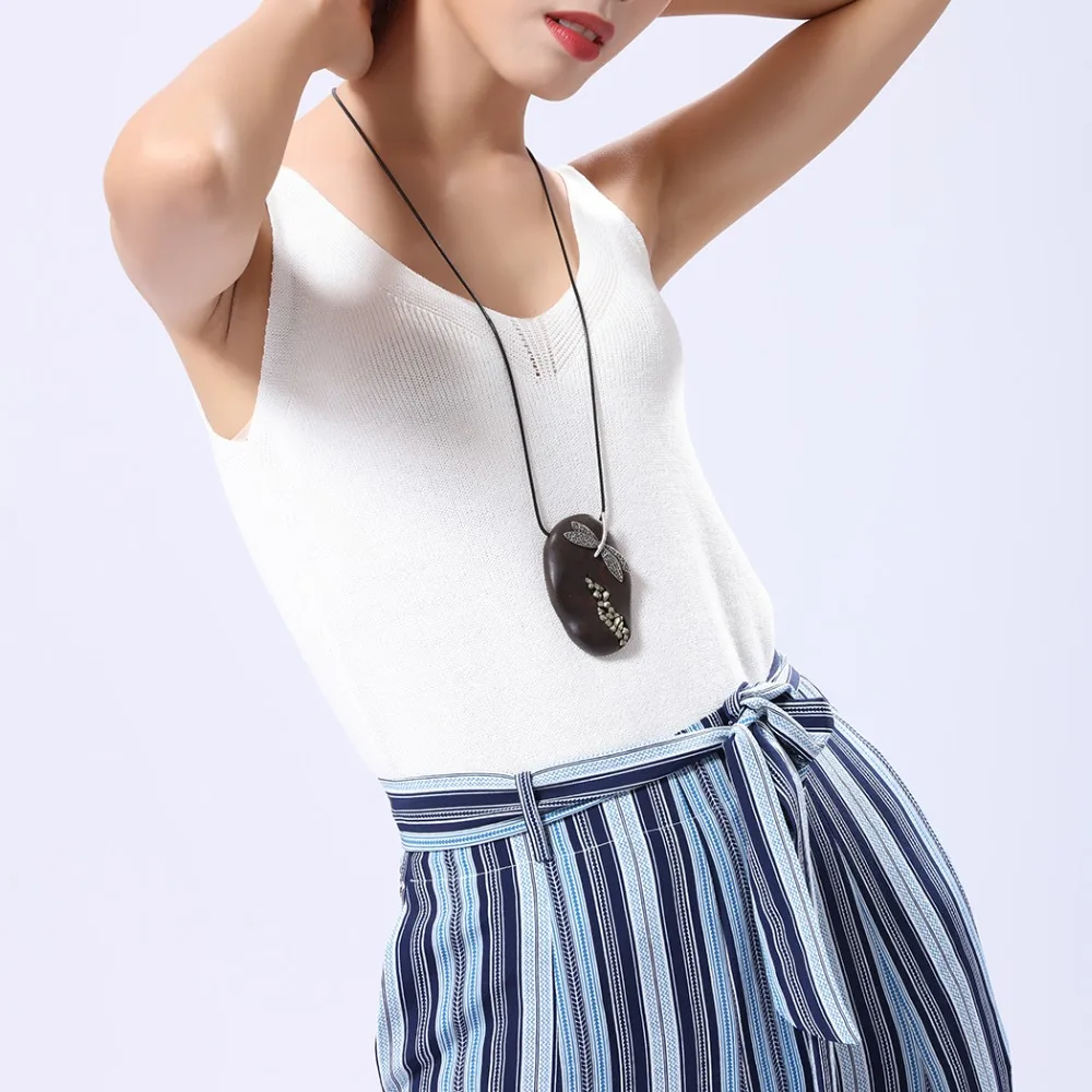 Женское винтажное ожерелье из сандалового дерева со стрекозой | Украшения и