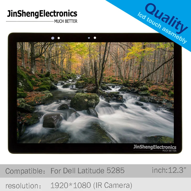 Черный ЖК дисплей класса А для Dell Latitude 5285 12 2 в 1 ИК камера 3 кодирующий
