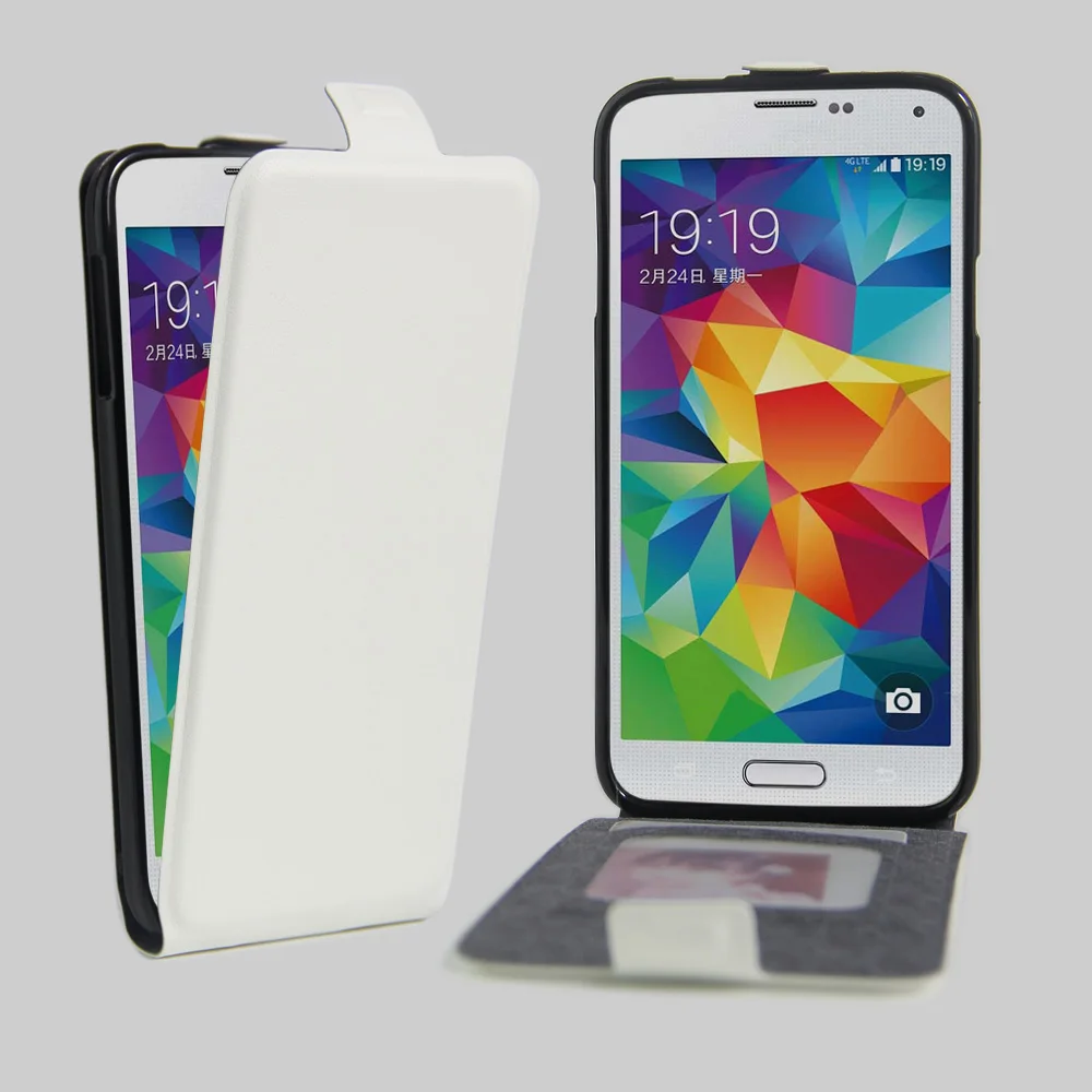 Мобильный Телефонные Чехлы для Galaxy S5 случае раскладушка флип PU покрытие края