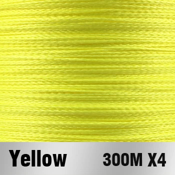 300 м JOF бренд Япония Multifilament PE плетеная леска 10LB до 82LB - Цвет: Yellow