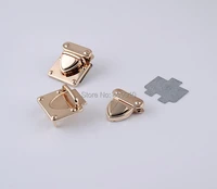 free shipping 10 sets rose golden jewelry wooden case boxes bag making lock latch hardware32mm x 33mm 31mm x 30mmj1821