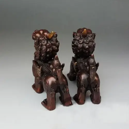 Фолк фэншуй медный Дракон Единорог чудовище пиксиу смелые войска Статуя Пара |