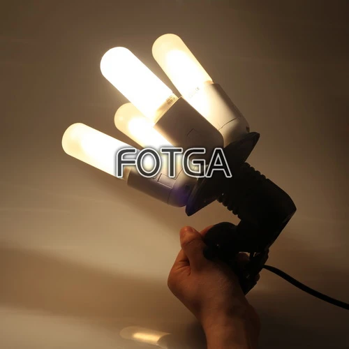 Оптовая Fotga e27 Четыре 4 непрерывной Лампочки держатель Аксессуары для фотостудий |