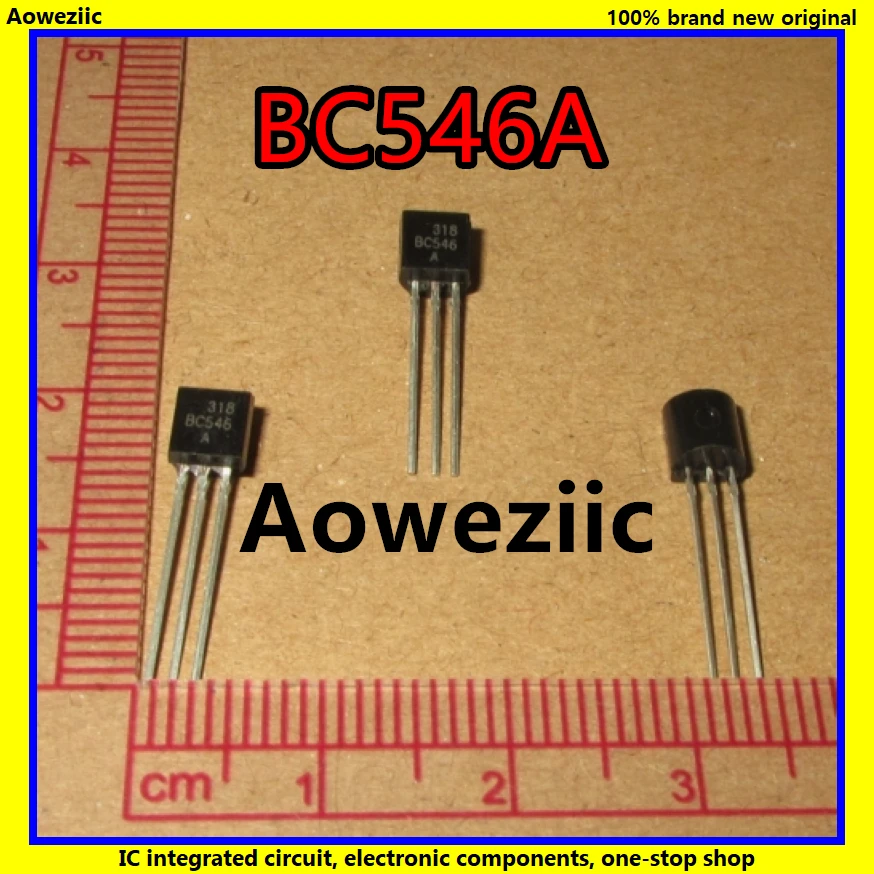 100 шт./лот BC546A BC546 TO 92 0.1A/65V NPN низкомощный транзистор новый оригинальный