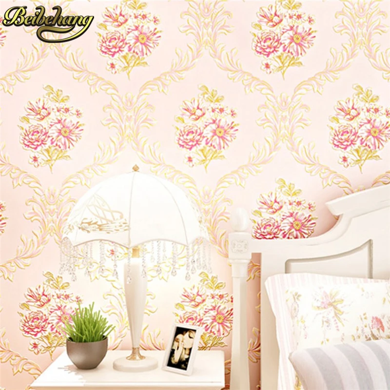 

Beibehang цветок металлик обои рулон фона стены обои для гостиной потолок 3D обои рулон papel de parede 3d